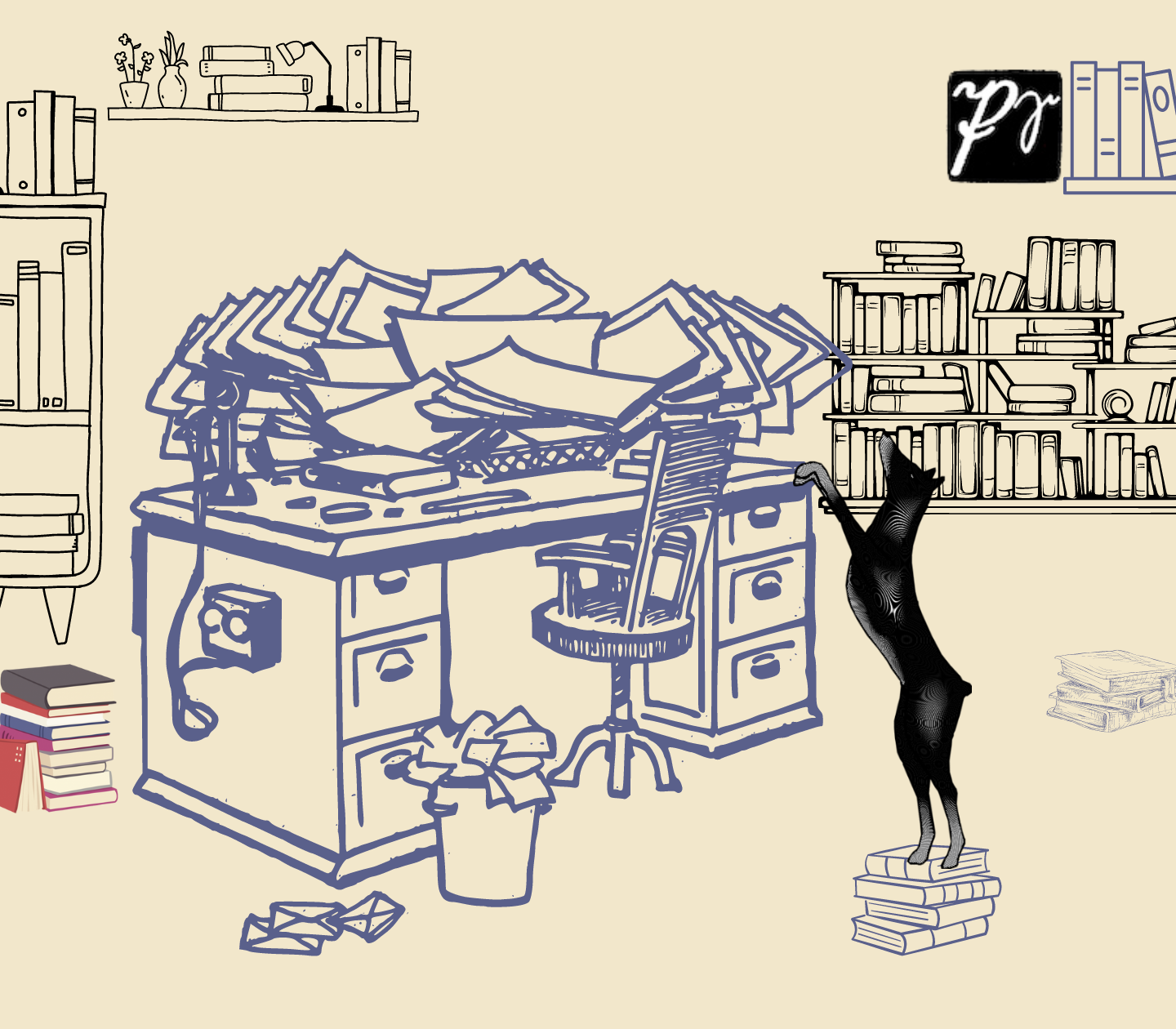 El desvanecimiento de la lectura de libros.